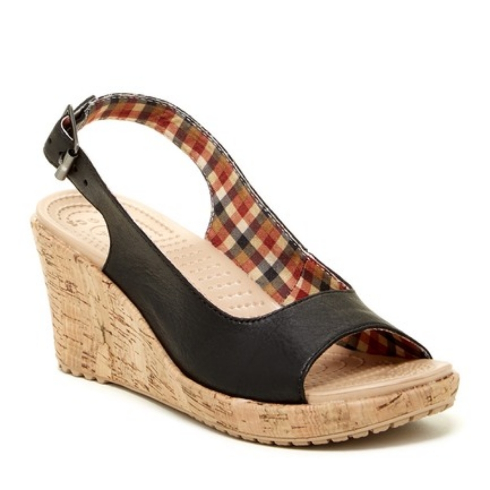 New 💥 Crocs slingback sandal wedge size 10 wide